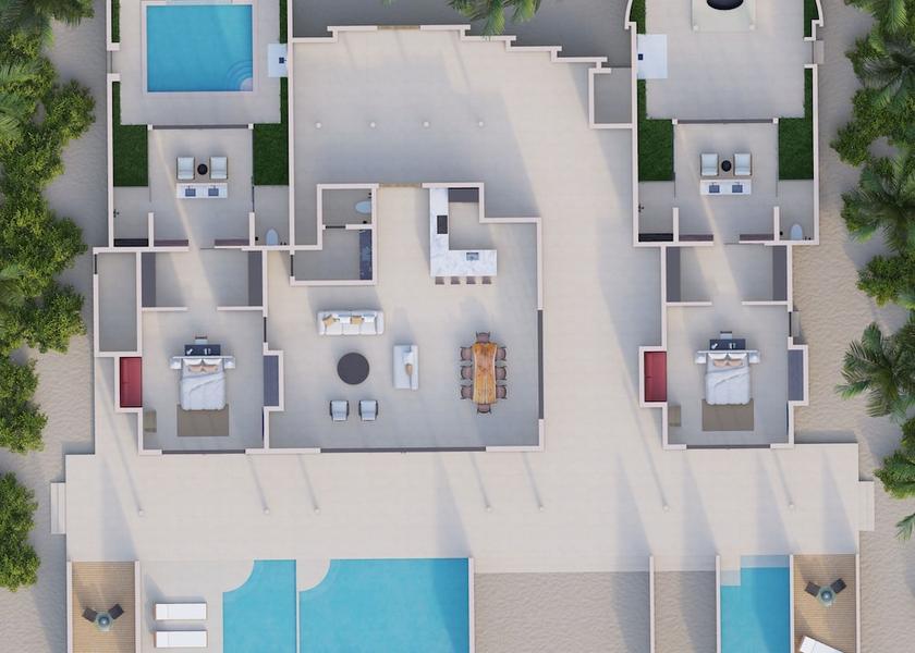 Room layout blue print