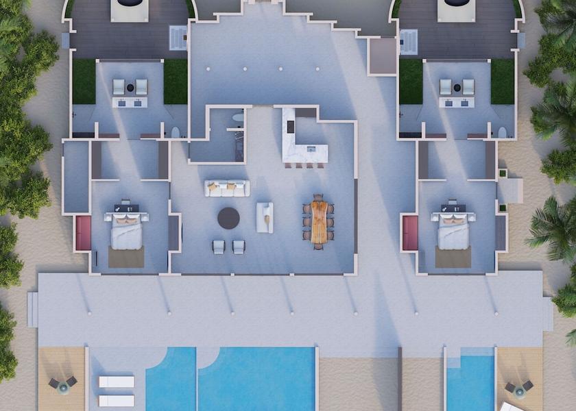 Room layout blue print