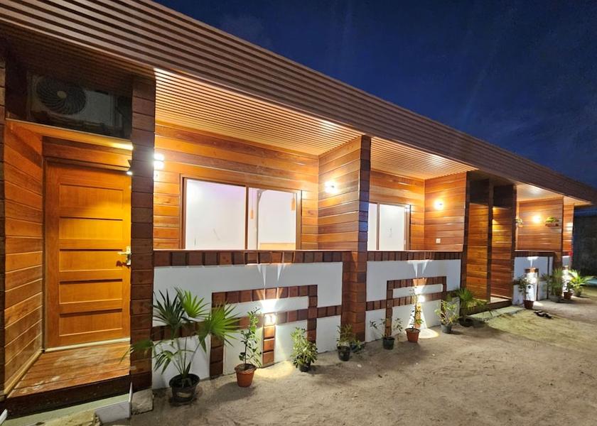 Kaafu Atoll Thulusdhoo Island Front of property - evening/night