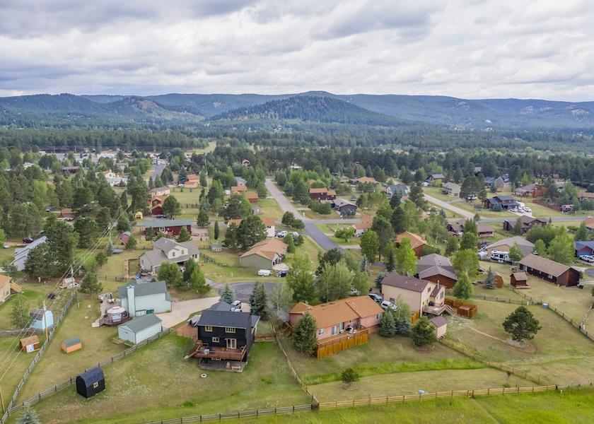 Colorado Woodland Park Aerial View
