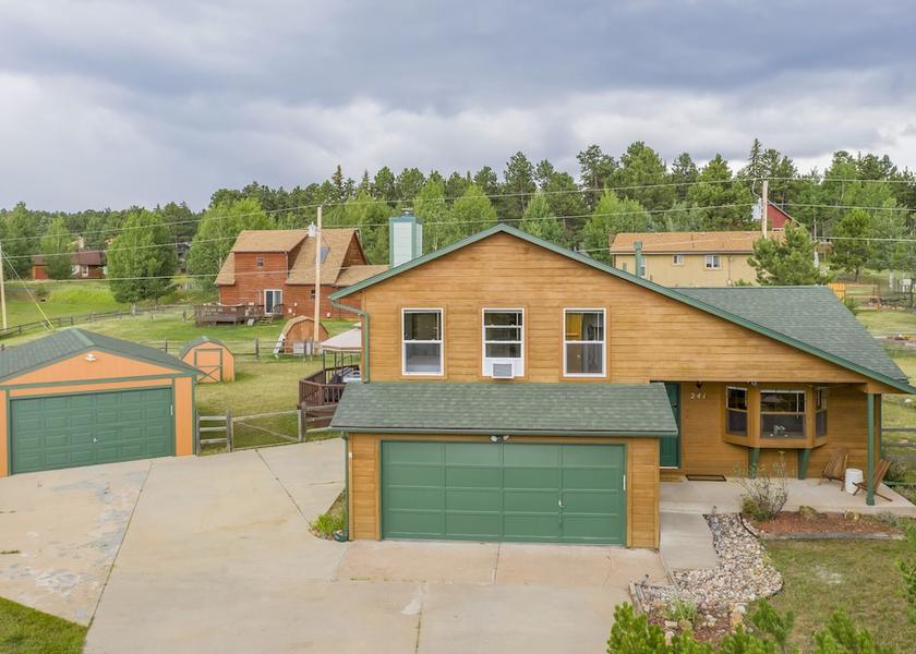 Colorado Woodland Park Aerial View