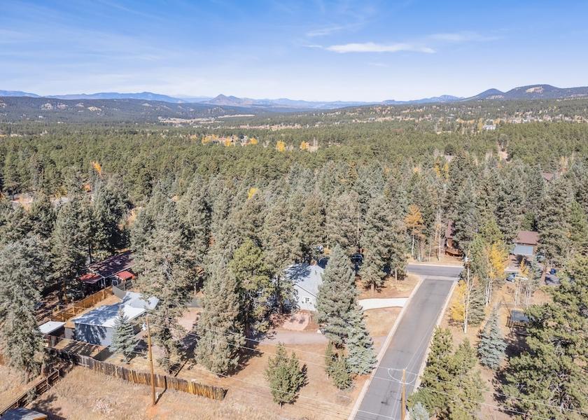 Colorado Woodland Park Aerial View