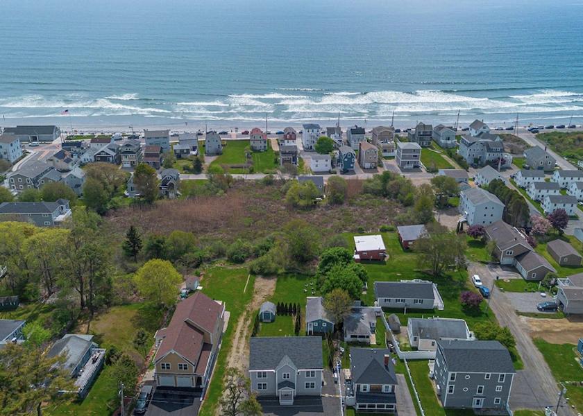 Maine York Beach Aerial View