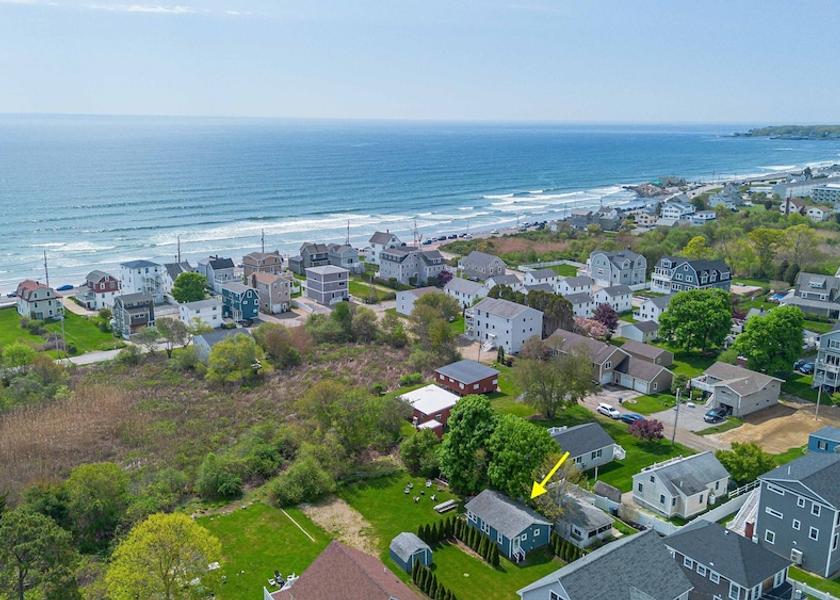 Maine York Beach Aerial View