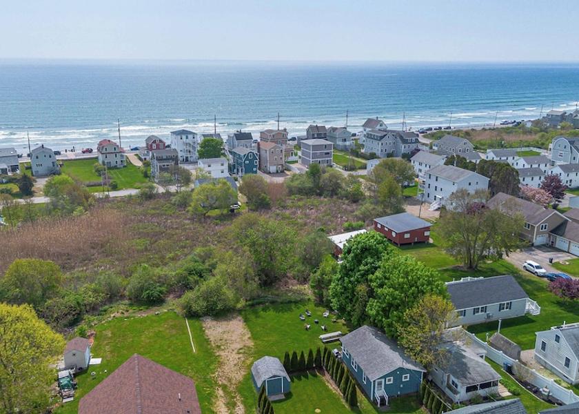 Maine York Beach Aerial View