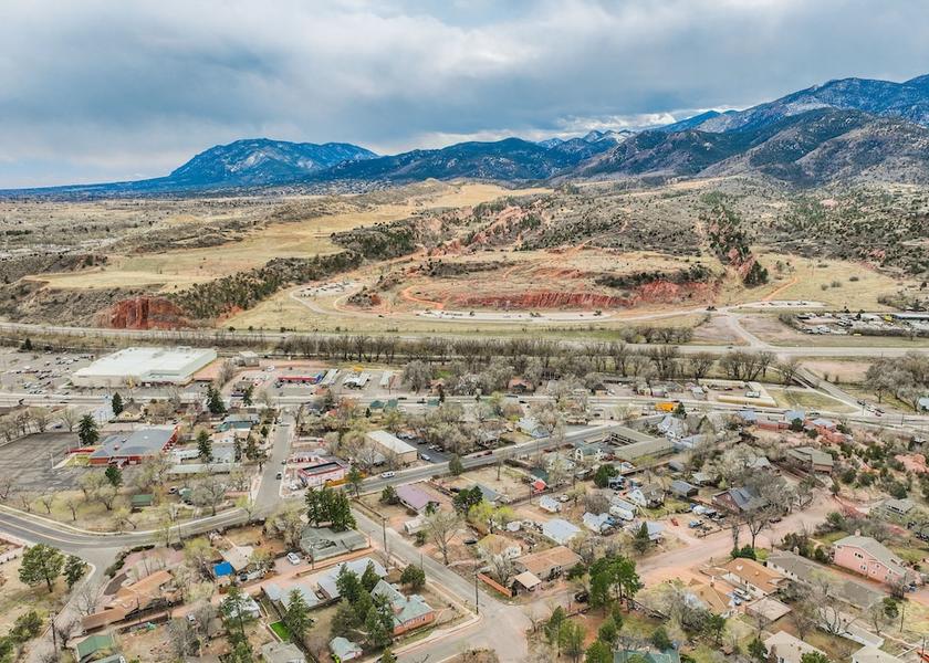 Colorado Colorado Springs Aerial View