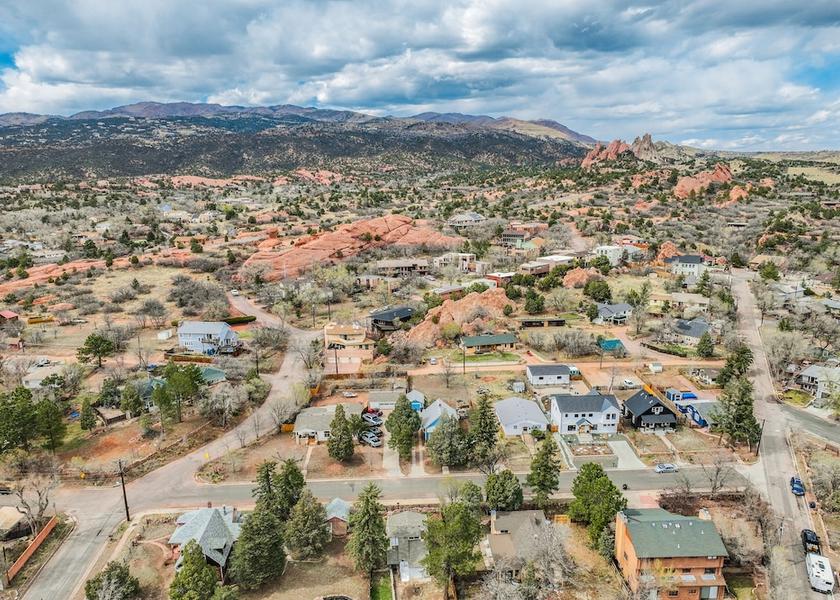 Colorado Colorado Springs Aerial View