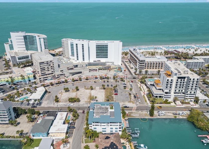Florida Clearwater Beach Aerial View