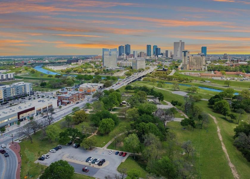 Texas Fort Worth Aerial View