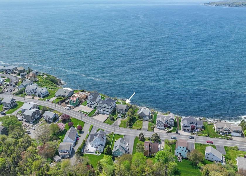 Maine York Beach Aerial View