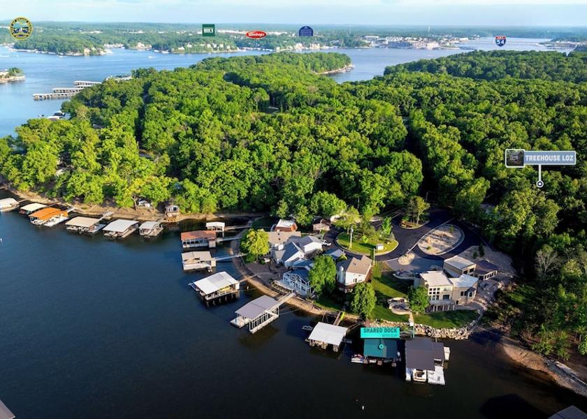 Missouri Sunrise Beach Aerial View