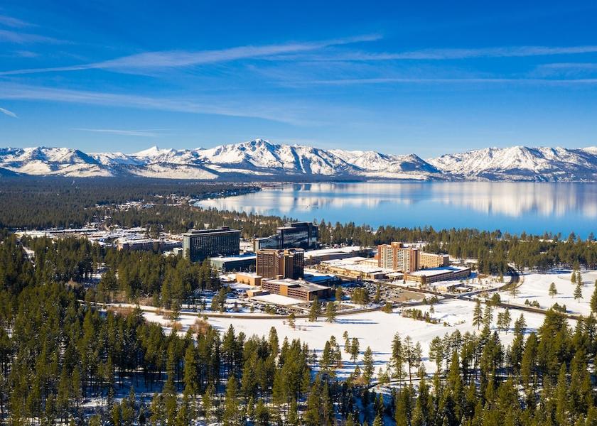 California South Lake Tahoe Aerial View