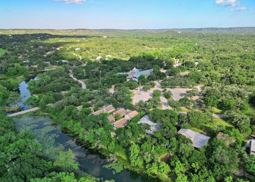 Texas Wimberley Aerial View