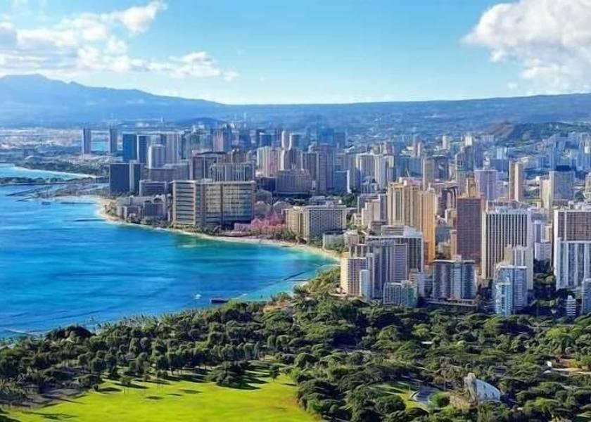 Hawaii Honolulu View from Property