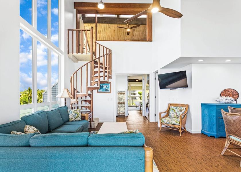 Hawaii Princeville Living Area
