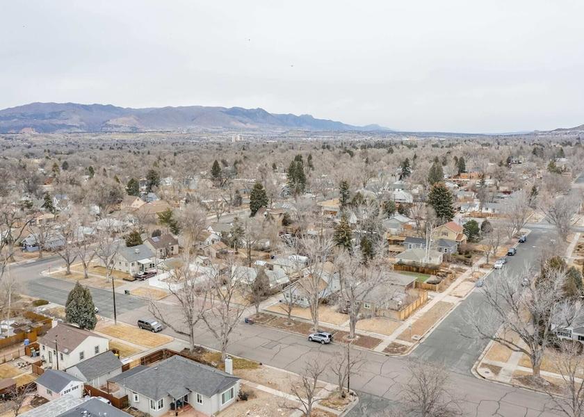 Colorado Colorado Springs Aerial View