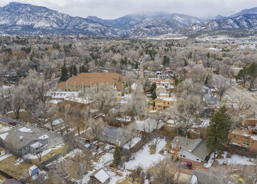 Colorado Colorado Springs Aerial View