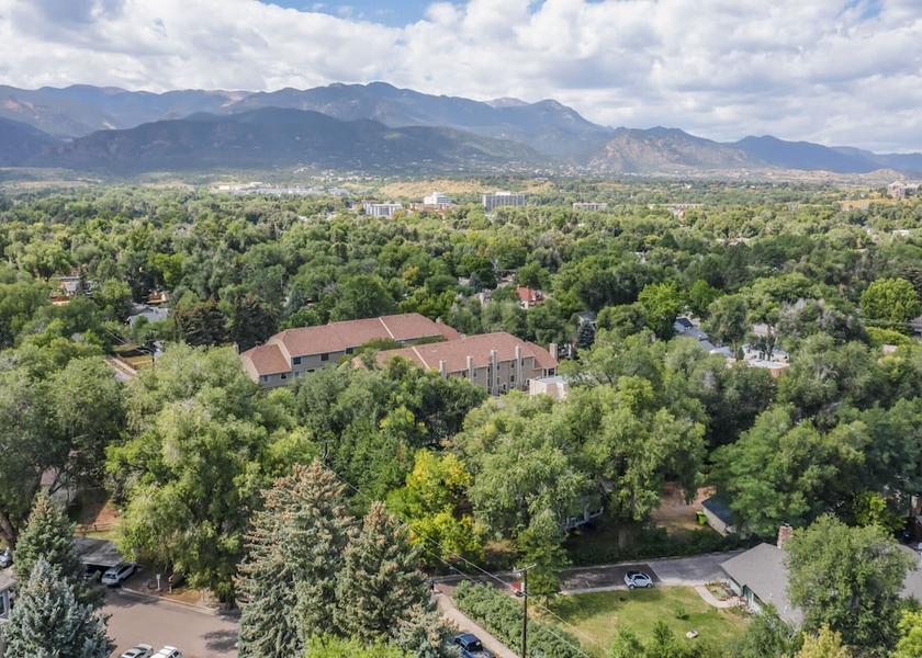 Colorado Colorado Springs Aerial View