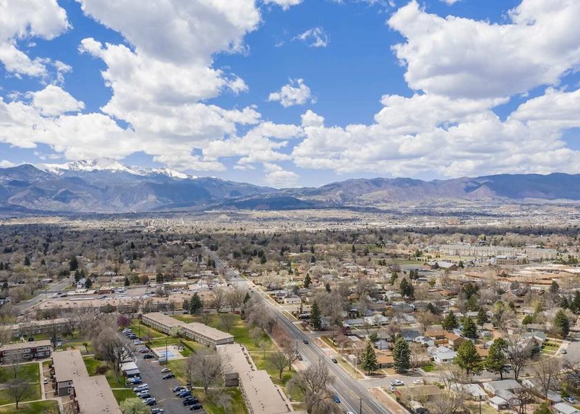 Colorado Colorado Springs Aerial View