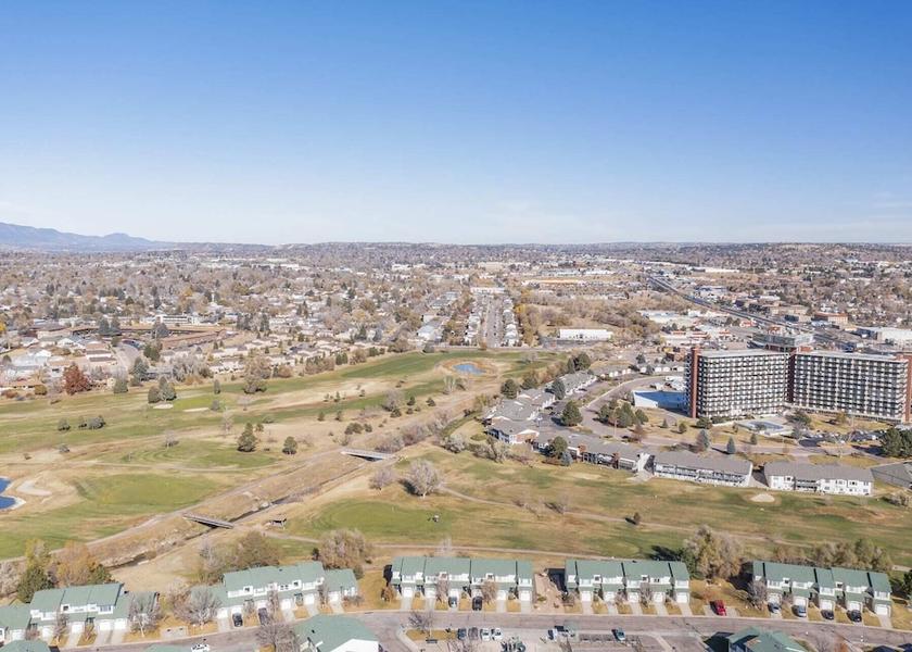 Colorado Colorado Springs Aerial View