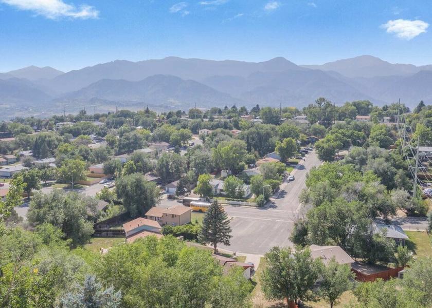 Colorado Colorado Springs Aerial View