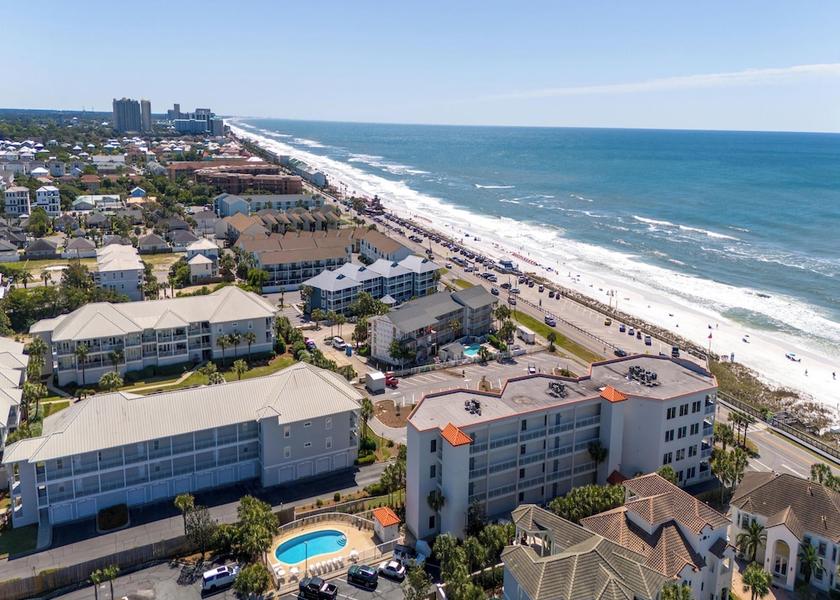 Florida Miramar Beach Aerial View