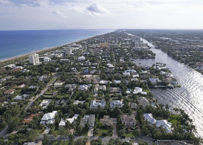 Florida Delray Beach Aerial View