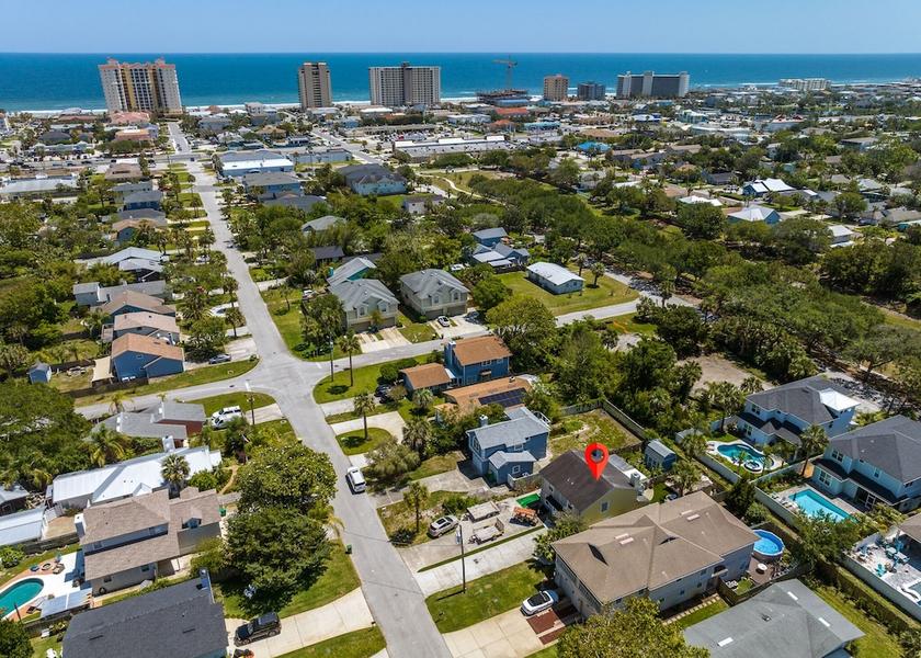 Florida Jacksonville Beach Aerial View
