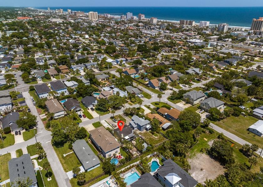 Florida Jacksonville Beach Aerial View