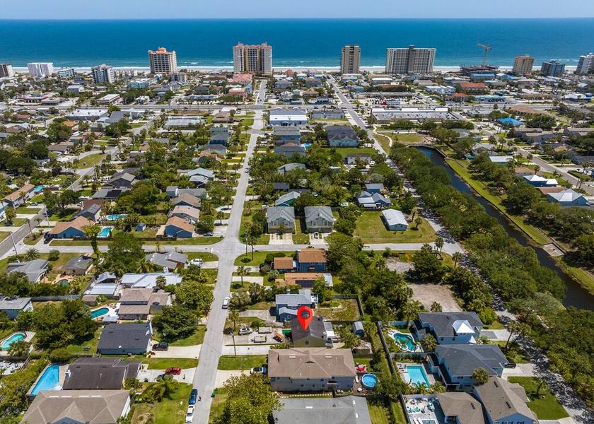 Florida Jacksonville Beach Aerial View