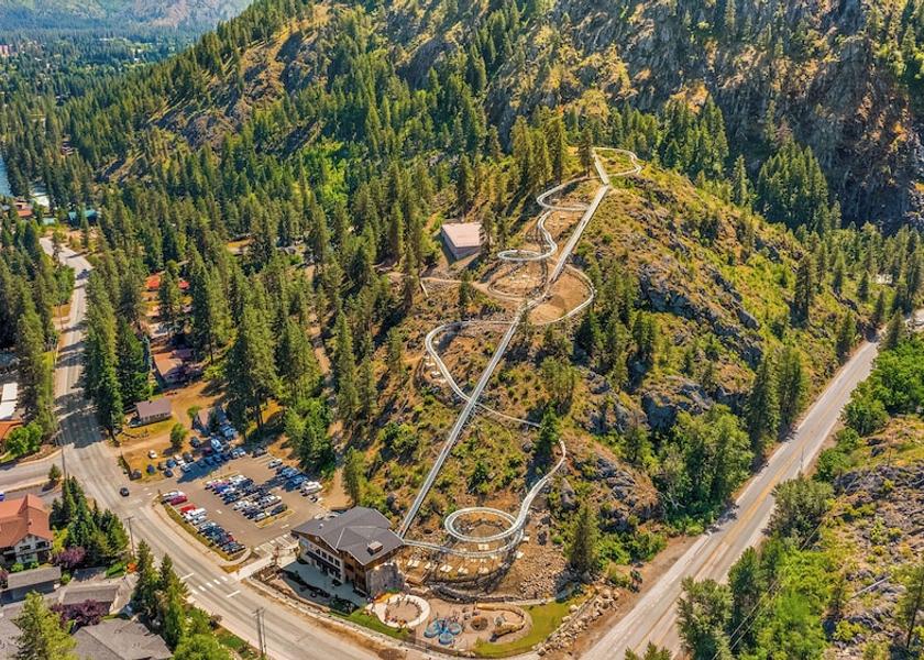 Washington Leavenworth Aerial View