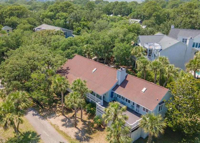 South Carolina Saint Helena Island Aerial View