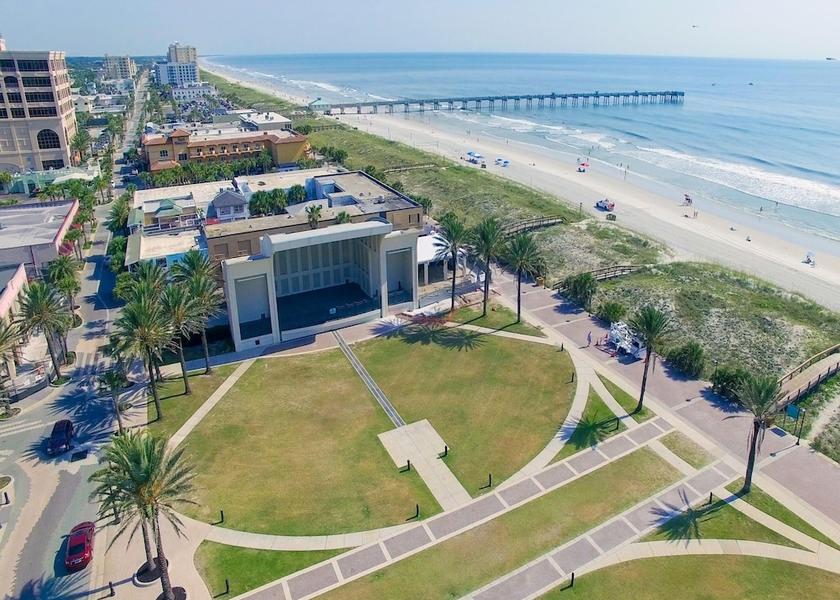 Florida Jacksonville Beach Aerial View
