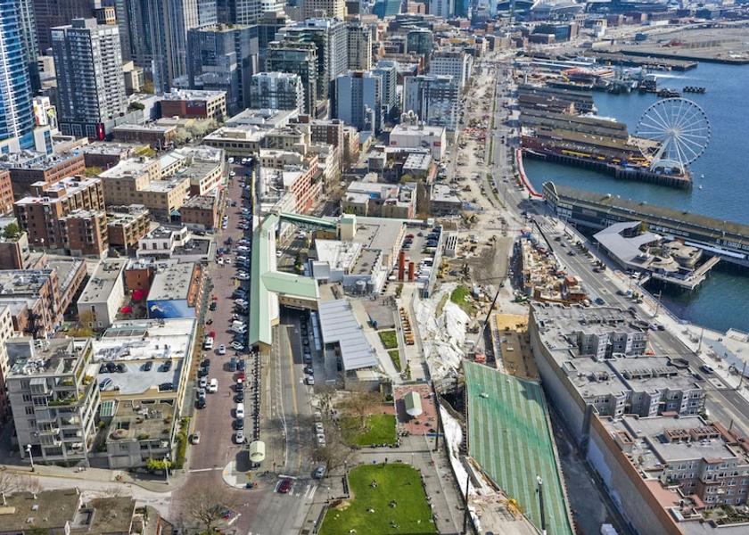 Washington Seattle Aerial View