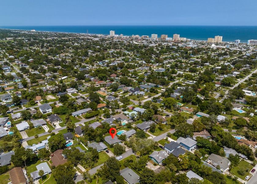 Florida Jacksonville Beach Aerial View