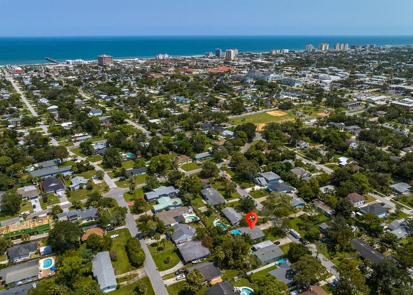 Florida Jacksonville Beach Aerial View