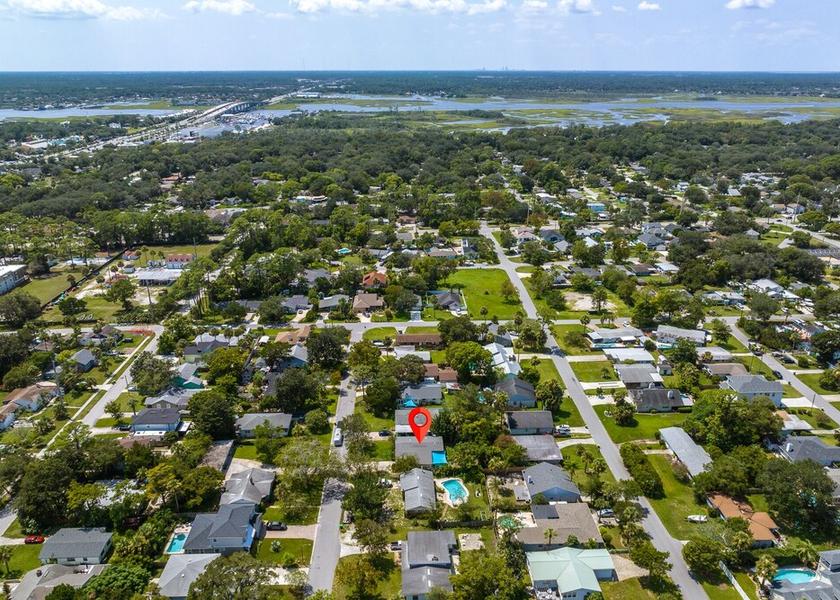 Florida Jacksonville Beach Aerial View