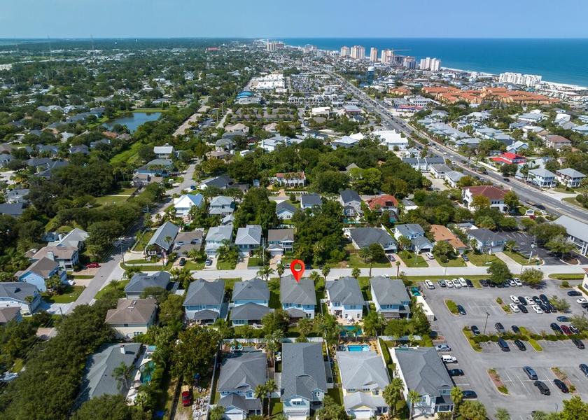 Florida Jacksonville Beach Aerial View