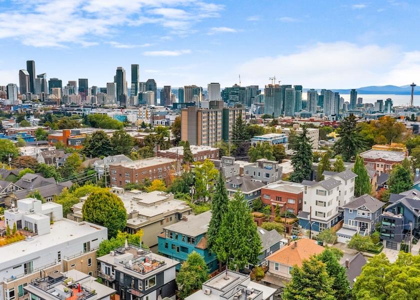 Washington Seattle Aerial View