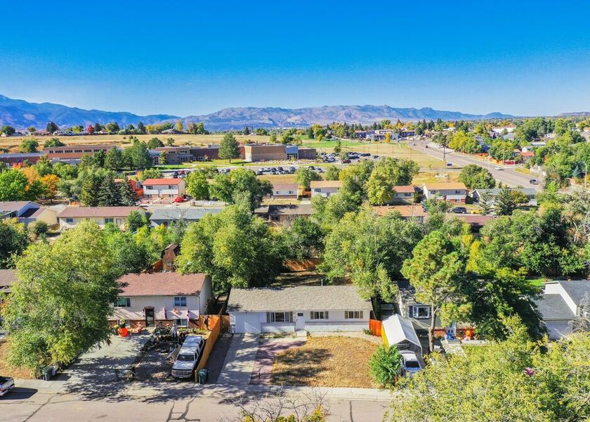 Colorado Colorado Springs Aerial View
