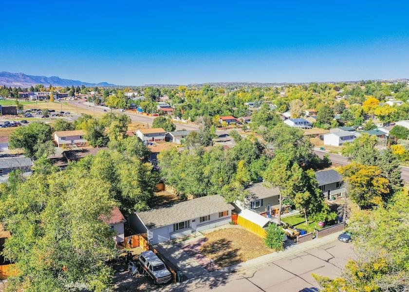 Colorado Colorado Springs Aerial View