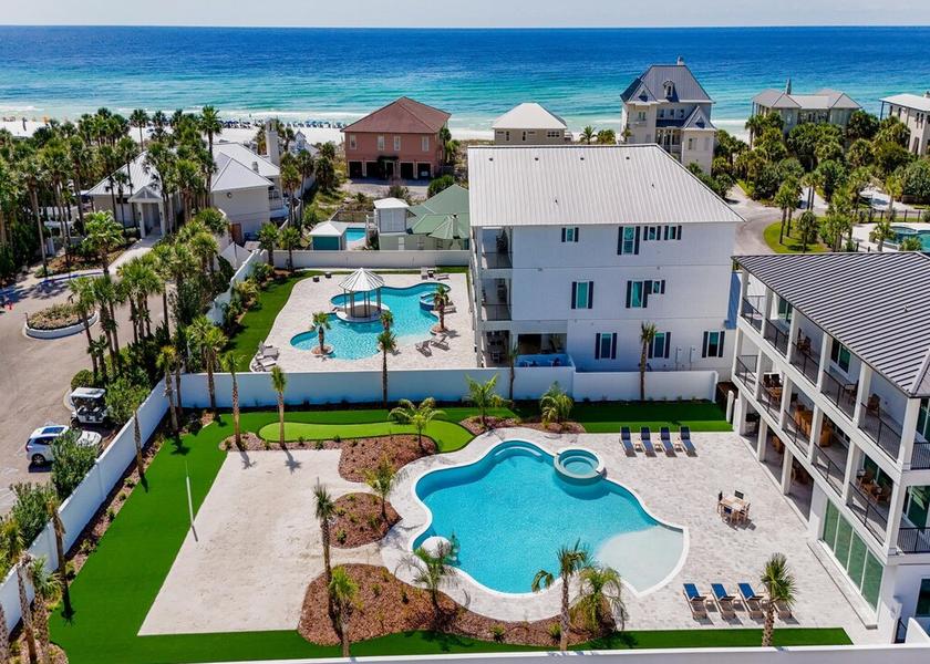 Florida Miramar Beach Aerial View