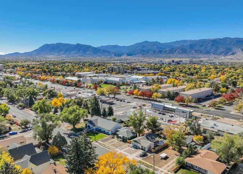 Colorado Colorado Springs Aerial View