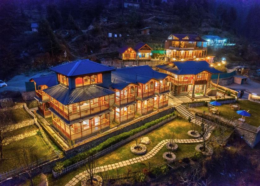 Himachal Pradesh Jibhi Aerial View