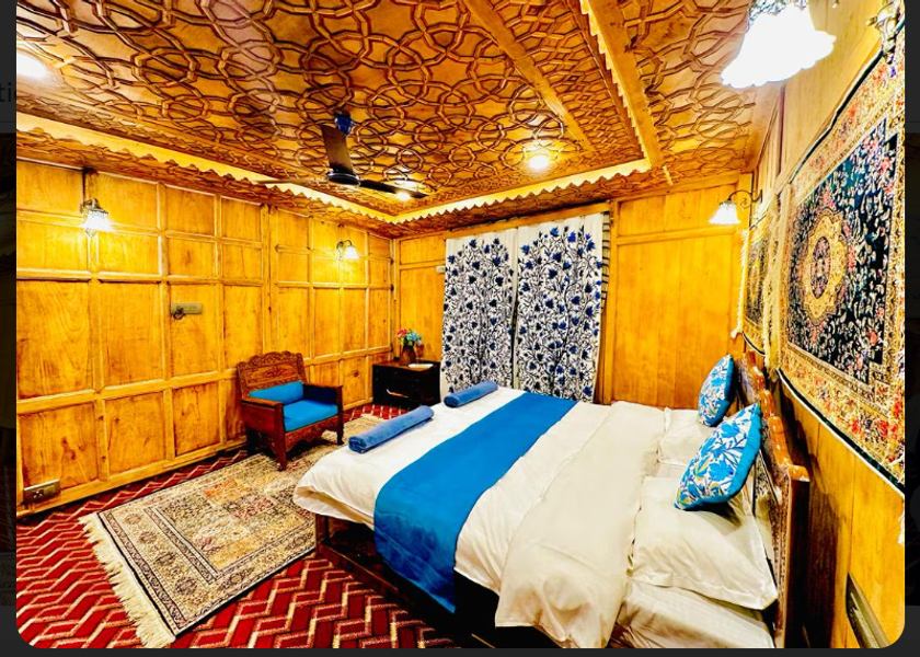Jammu and Kashmir Srinagar Deluxe Room (Book For 2 Nights Get 1Hour Shikara Ride Free)