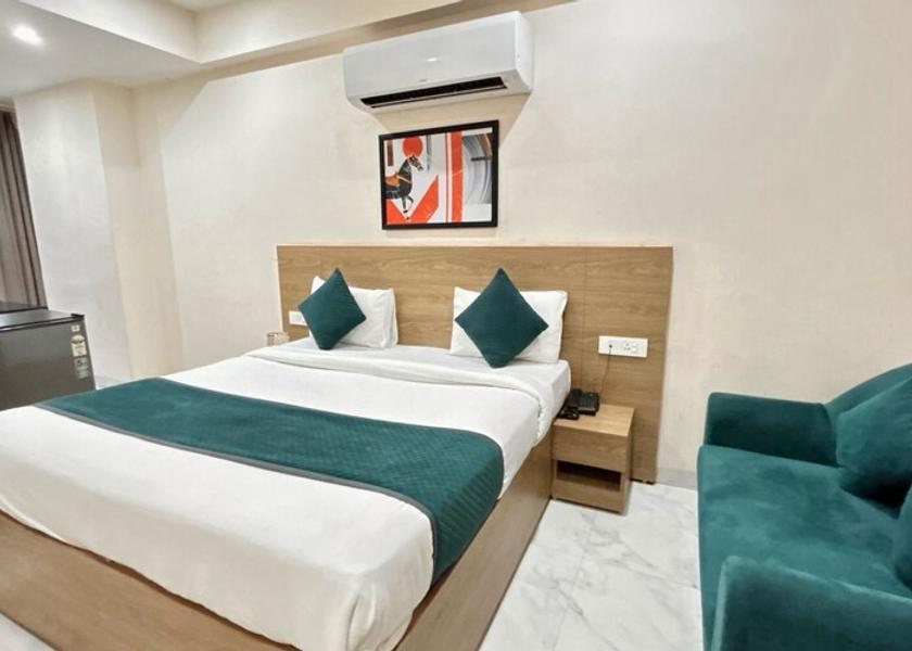 Haryana Gurugram Superior 1RK Studio Apartment with Sofa and Private Balcony