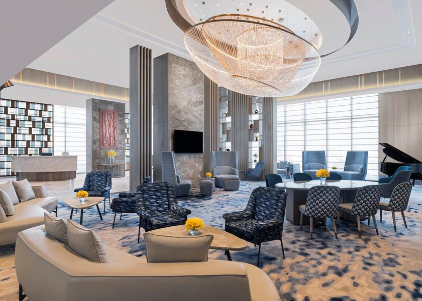 Uttar Pradesh Lucknow A grand lobby at the best hotel in Lucknow