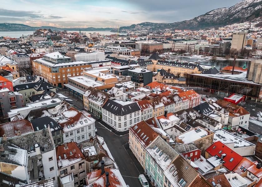 Hordaland (county) Bergen Facade