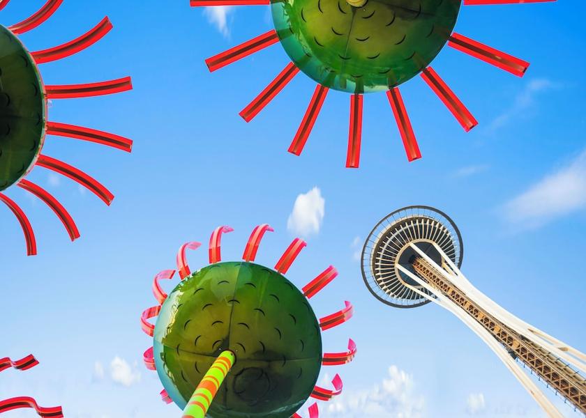 Washington Seattle Aerial View