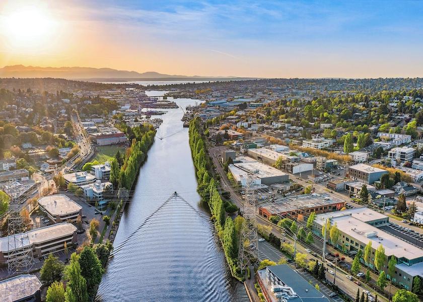 Washington Seattle Aerial View